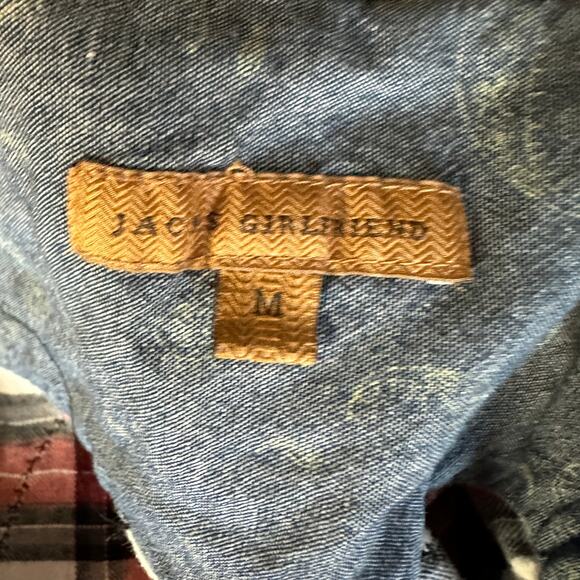 Beer & Montana All Day Flannel Plaid Shirt Shacket MEDIUM Oversize Unique Retro - Picture 5 of 6